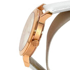 Burberry BU9012 Large Check White Leather Strap Women's Watch