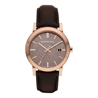 Burberry BU9013 Brown Leather Strap Men's Watch