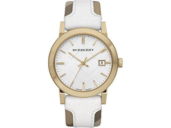 BURBERRY　腕時計 burberry-bu9015-white-leather-