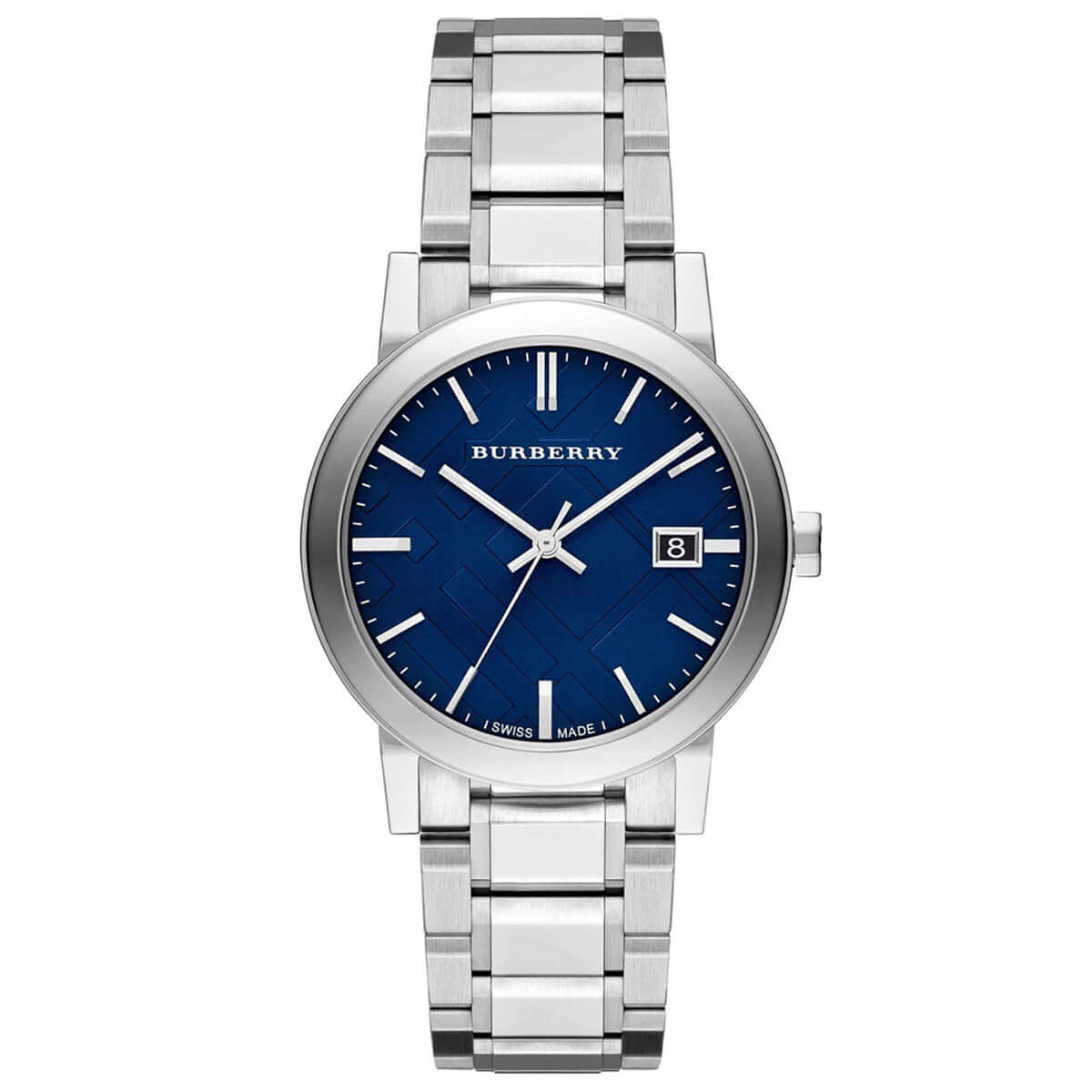 Burberry BU9031 Blue Check Stamped Dial Men's Watch