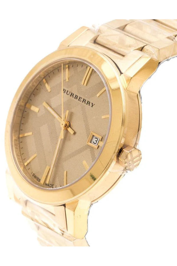 Burberry BU9038 The City Gold Ion Plated Steel Watch
