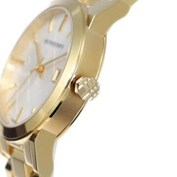 Burberry BU9103 White Dial Gold-tone Women's Watch