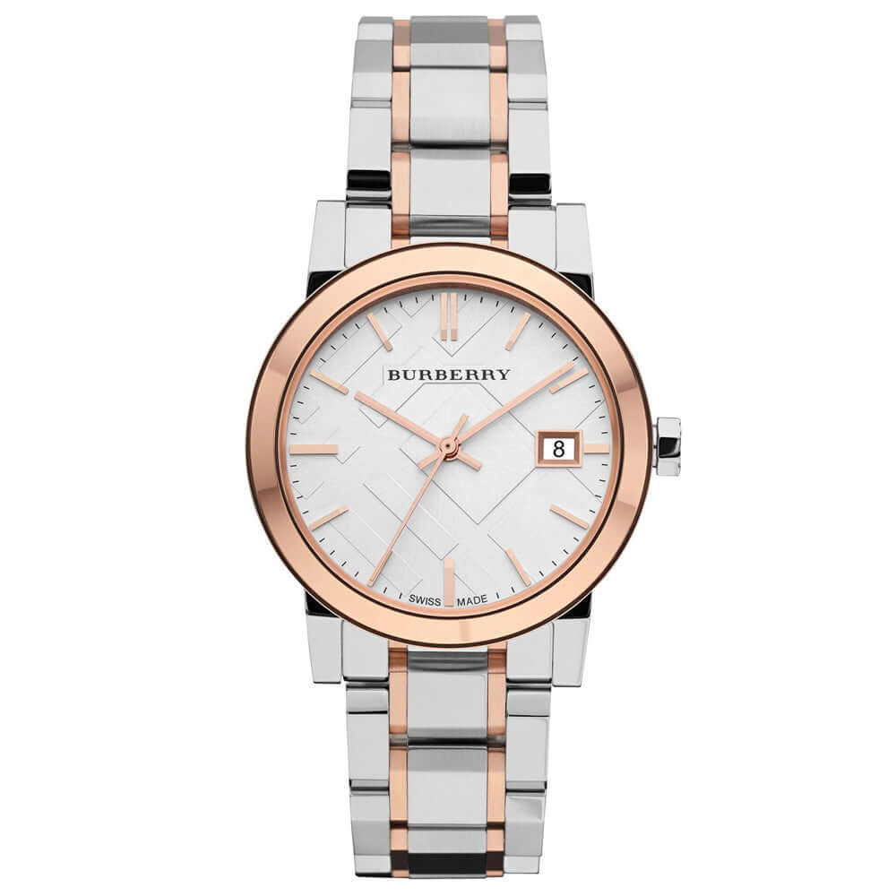 Burberry BU9105 Two Tone Rose Gold Women's Watch