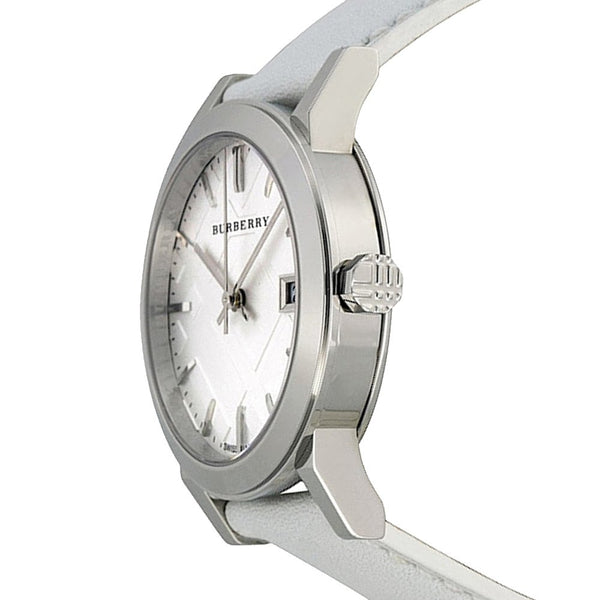 Burberry BU9128 White Impressed Check Dial Women's Watch