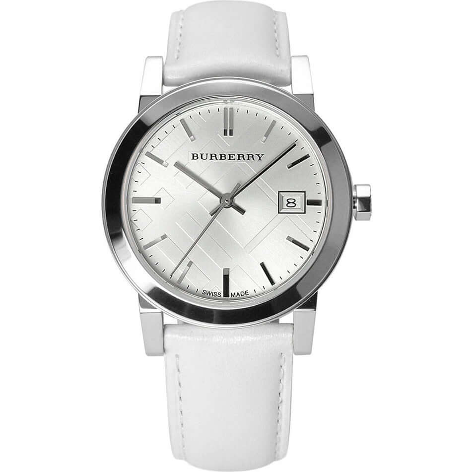 Burberry BU9128 White Impressed Check Dial Ladies Watch – WATCH ACES