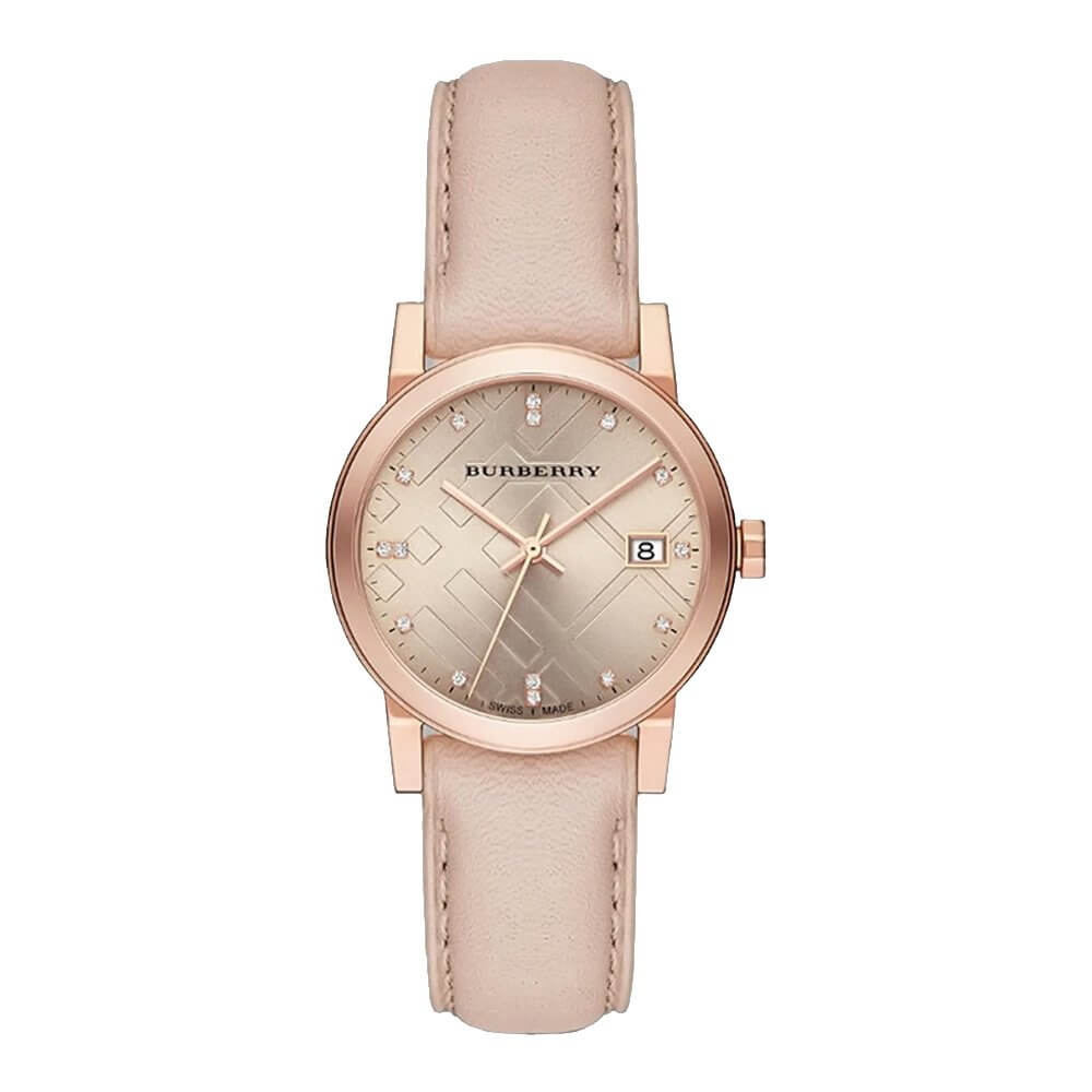 Burberry watch shops rose gold