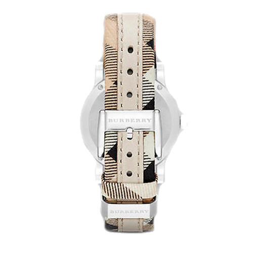Burberry BU9132 The City Haymarket White Leather Women's Watch