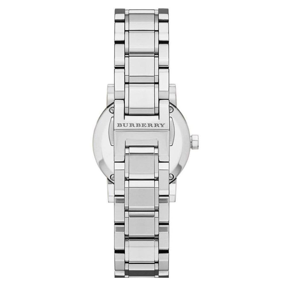 Burberry BU9201 Check-stamped Dial Silver Tone Women's Watch