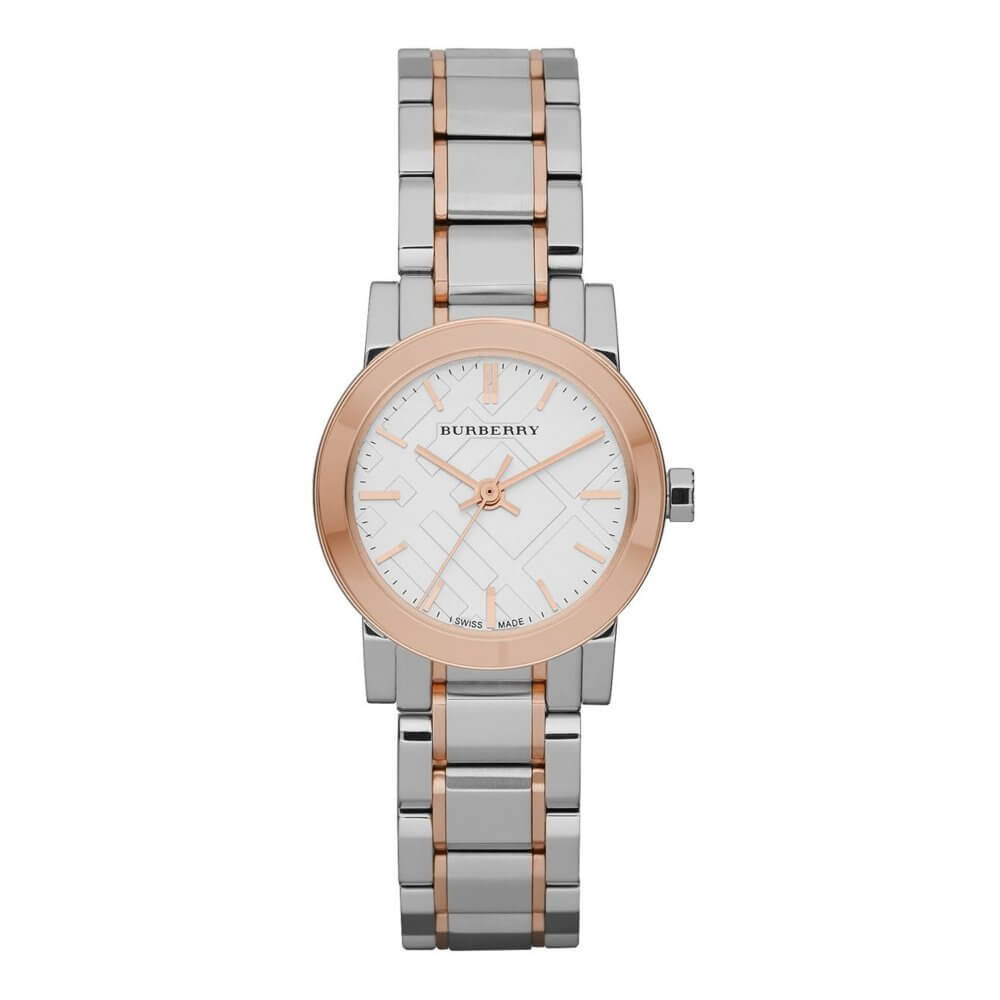 Burberry BU9205 White Dial Rose Gold Women's Watch