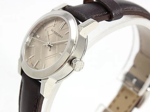Burberry BU9208 Brown Leather Strap Beige Dial Women's Watch
