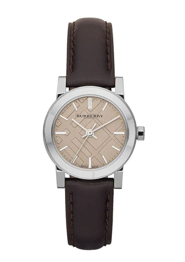 Burberry BU9208 Brown Leather Strap Beige Dial Women's Watch