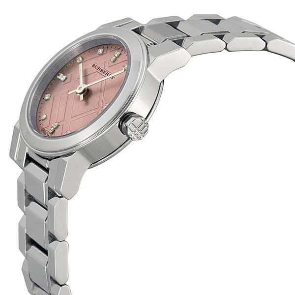 Burberry シルバー 腕時計 Burberry BU9223 Diamond Pink Dial Women's Watch – WATCH ACES