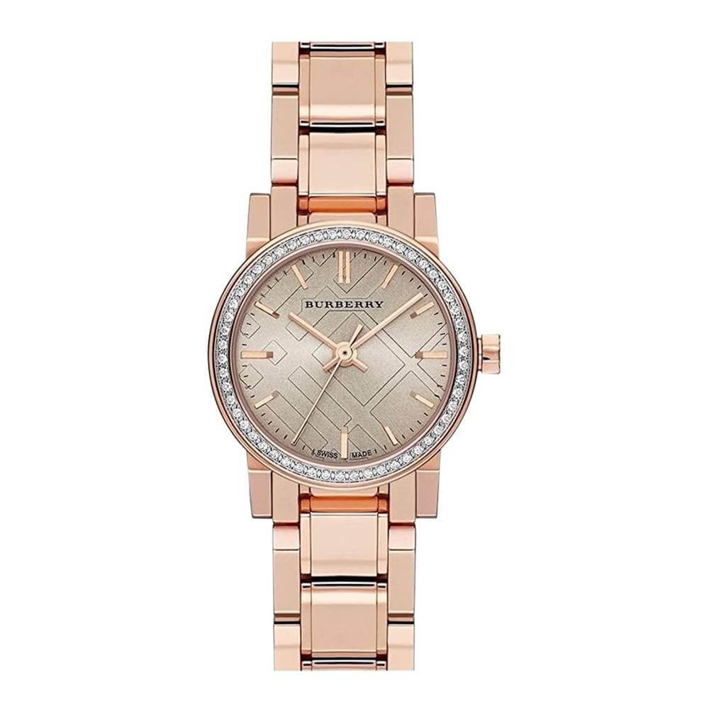 Women's Burberry Watch Gold Tone Burberry Rose Gold  display picture 2
