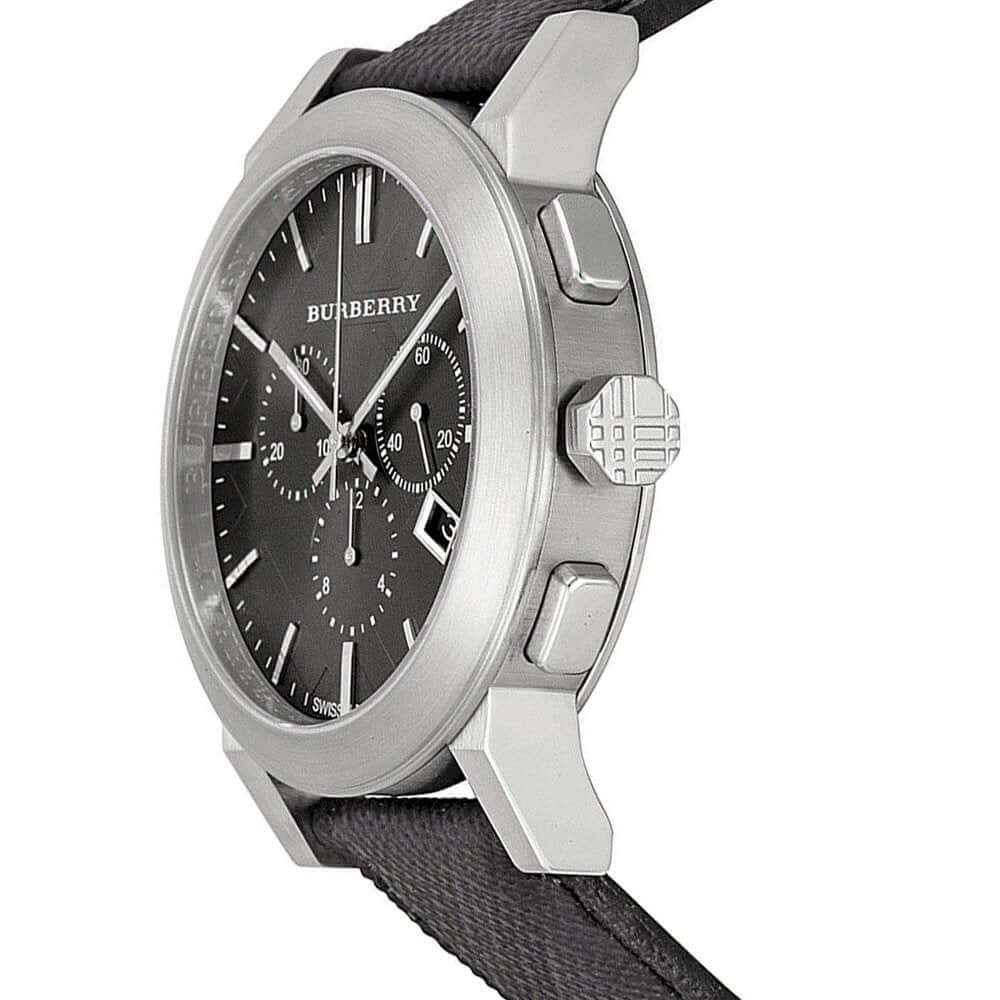 Burberry BU9362 Grey Dial Black Leather Men's Watch – WATCH ACES