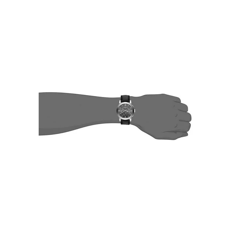 Burberry BU9362 Grey Dial Black Leather Men's Watch
