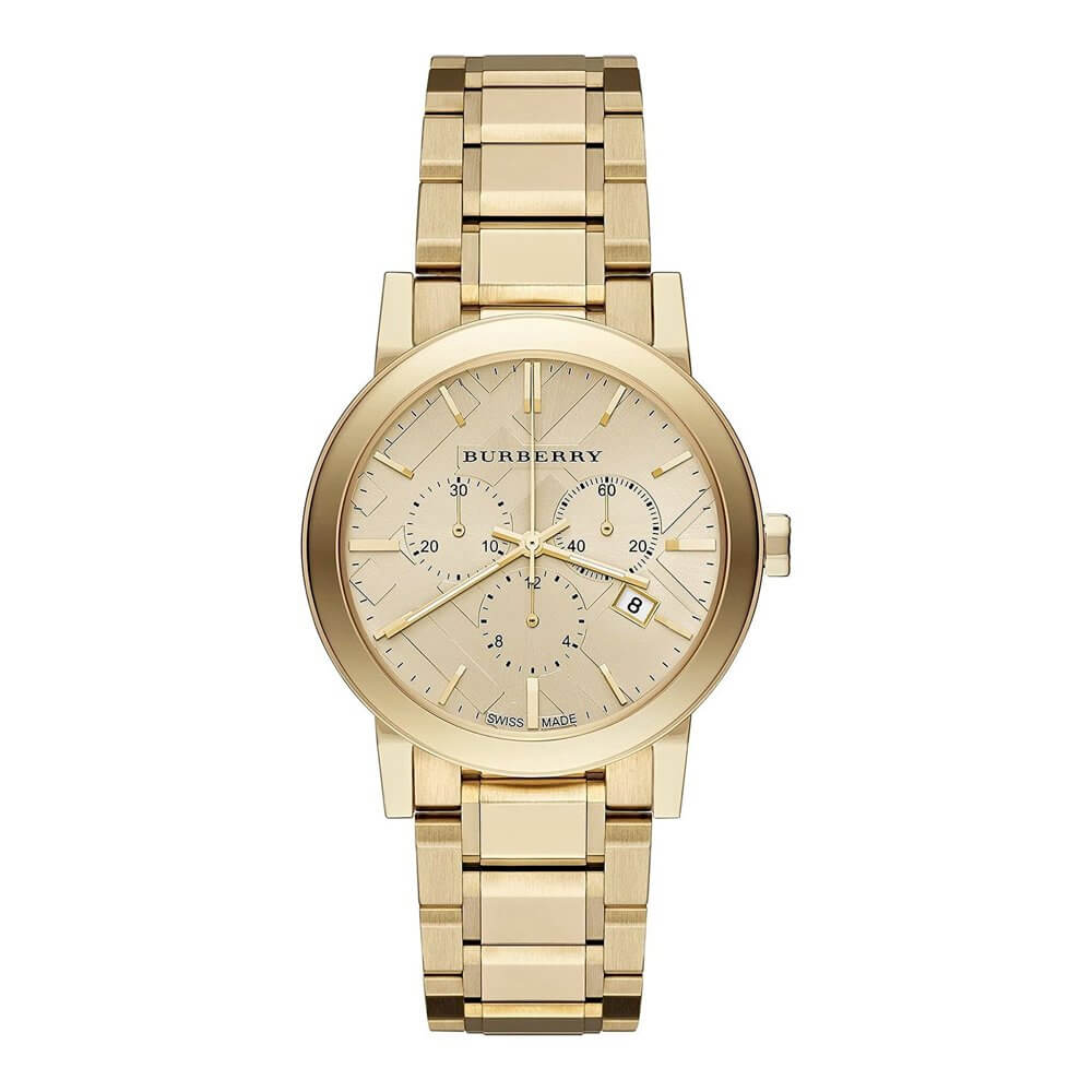 【電池交換済】BURBERRY BU9753 ゴールド腕時計 Burberry BU9753 Gold Stainless Steel Women's Watch