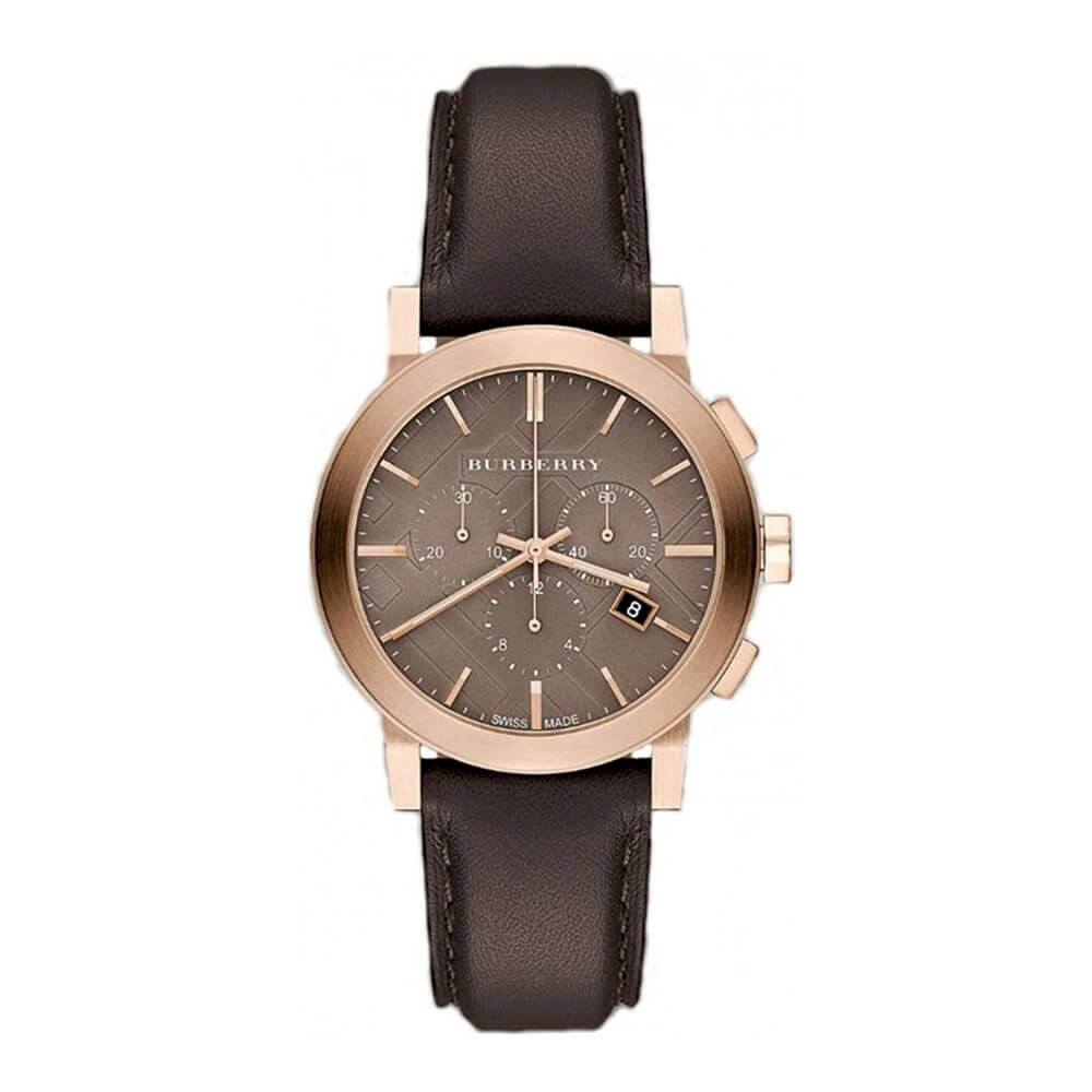 Burberry BU9755 Brown Leather Unisex Watch – WATCH ACES display picture 3