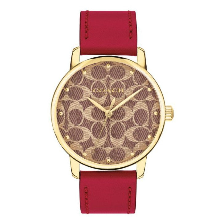 Coach 14503408 Red Women's Watch
