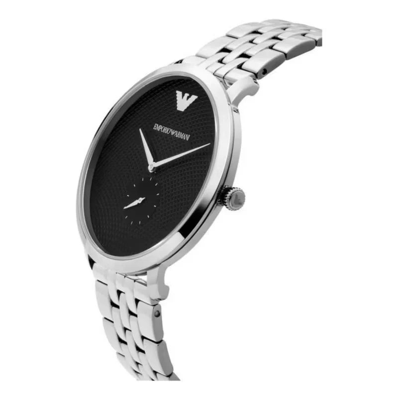 Emporio Armani AR11161 Classic Quartz Black Dial Silver  display picture 2