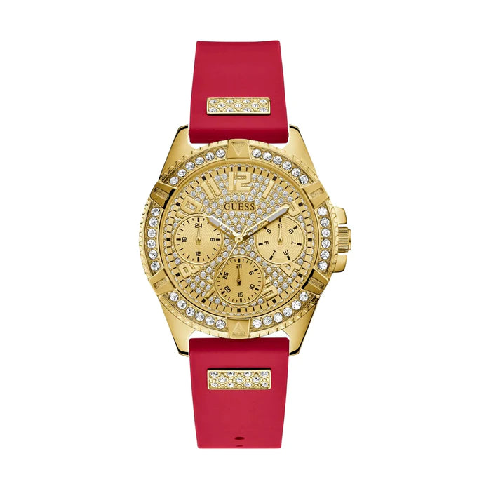 Guess GW0045L2 Frontier Red Silicone Strap Women's Watch - WATCH ACES