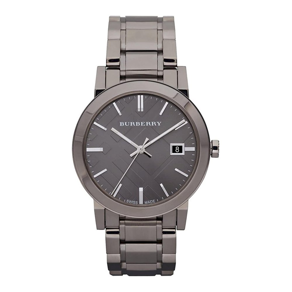 Burberry BU9007 Grey Dial Grey Ion-plated Men's Watch