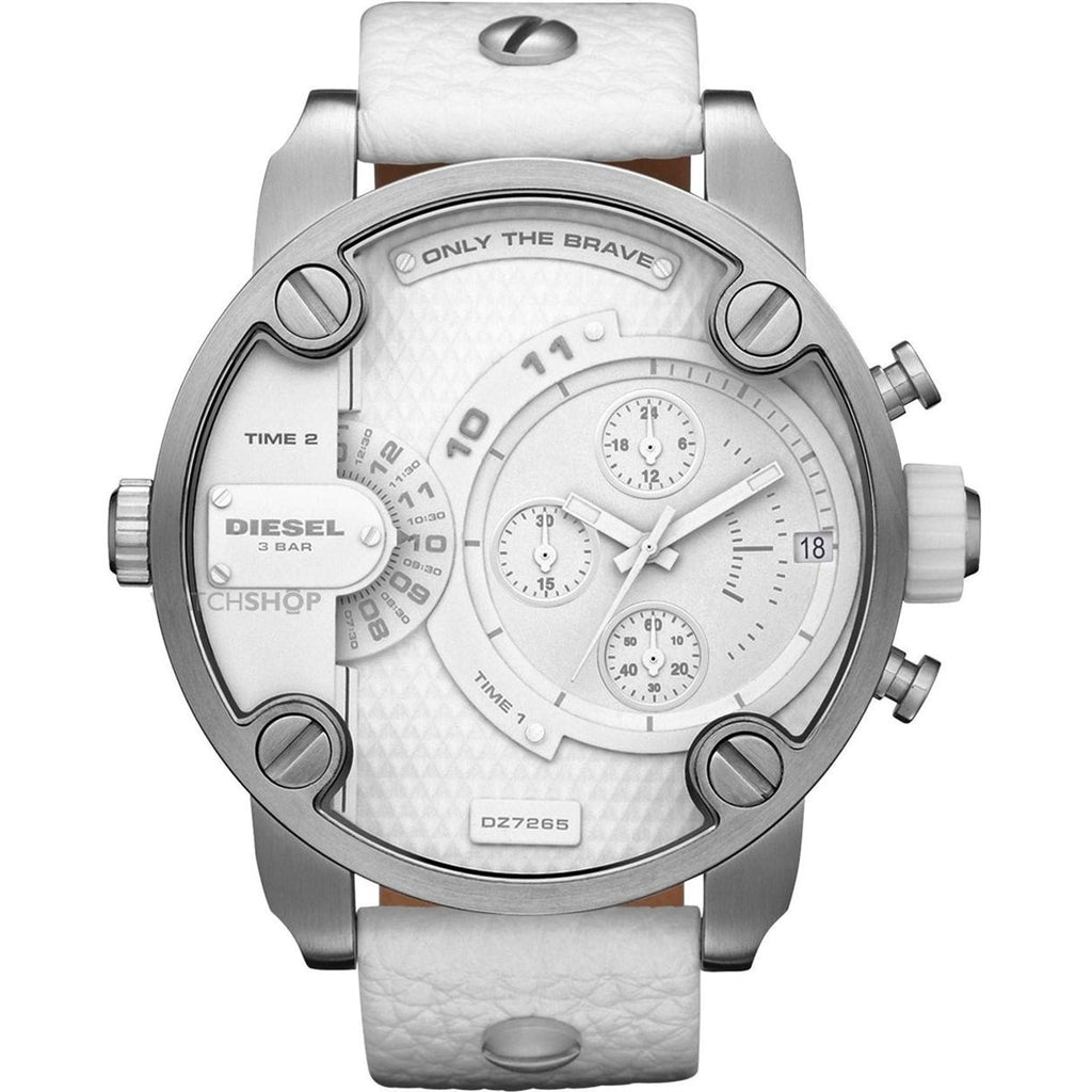 Diesel DZ7265 Badass White Leather Men's Watch