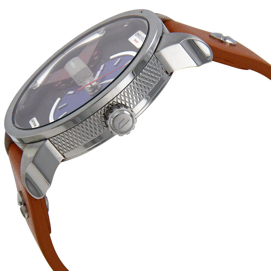 Diesel DZ7308 Blue and Black Dial Leather Men's Watch