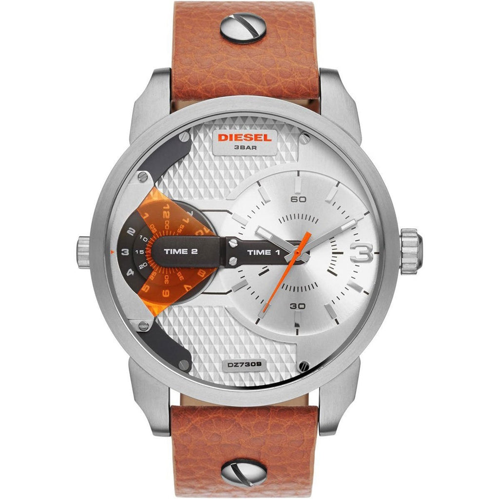 Diesel DZ7309 Mini Daddy Silver Dial Men's Watch