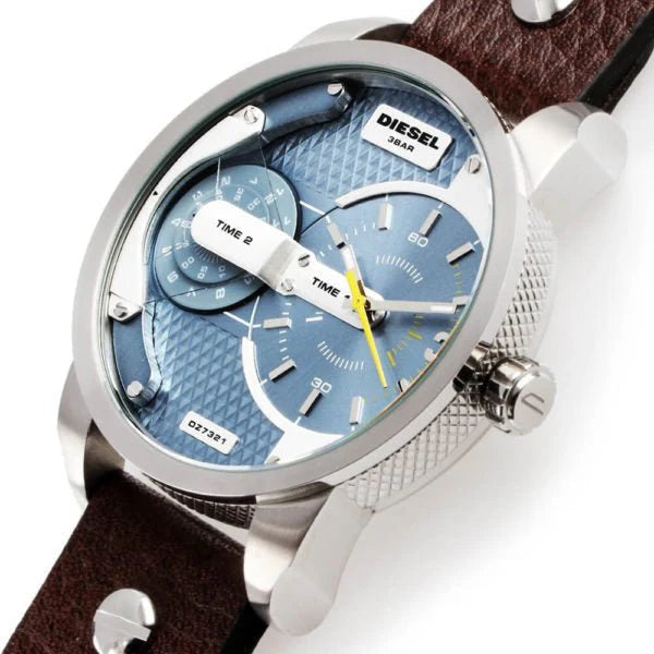 Diesel DZ7321 Mini Daddy Brown Leather Men's Watch