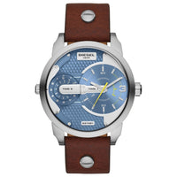 Diesel DZ7321 Mini Daddy Brown Leather Men's Watch