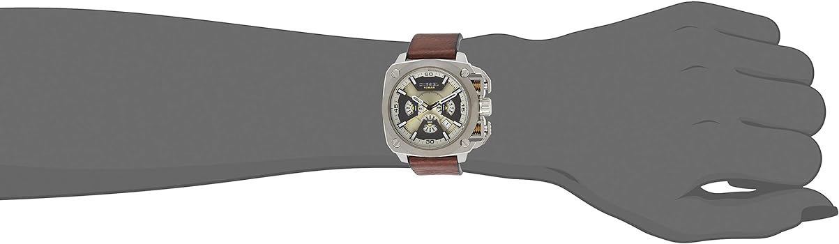 Diesel DZ7343 BAMF Brown Leather Men's Watch