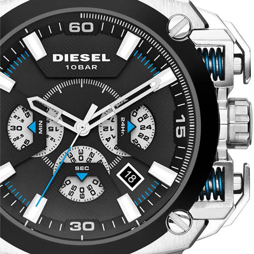 Diesel DZ7345 BAMF Black Leather Men's Watch