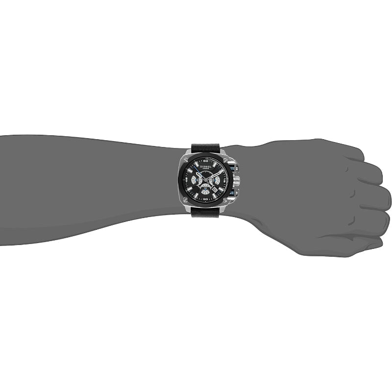 Diesel DZ7345 BAMF Black Leather Men's Watch