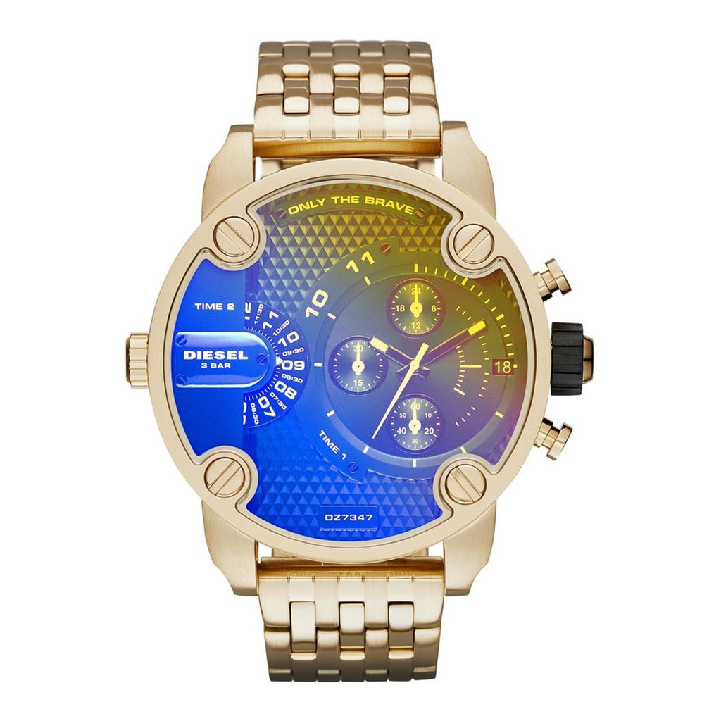 Diesel DZ7347 Iridescent Dual Time Dial Men's Watch