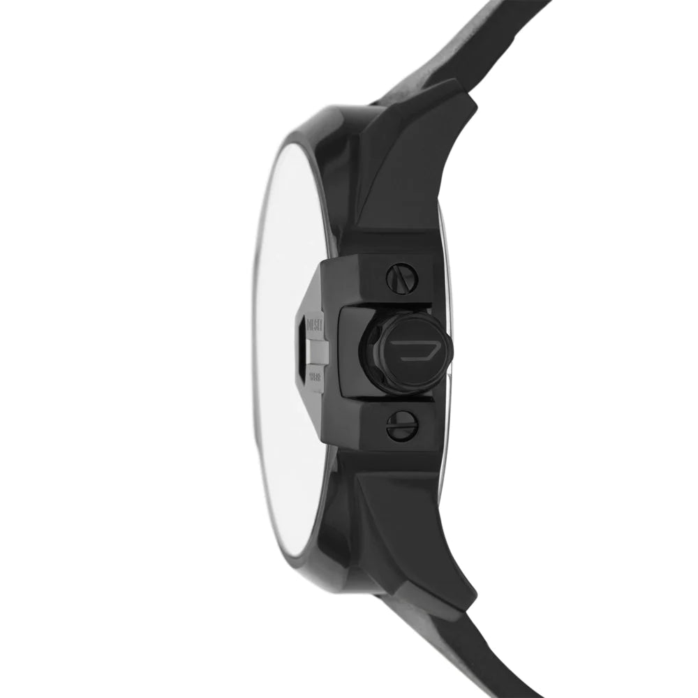 Diesel DZ7446 Chief Three-Hand Black Leather Men's Watch