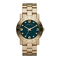 Reloj Marc Jacobs MBM8619 Amy de Esfera Verde y Correa de Acero Dorado para Mujer