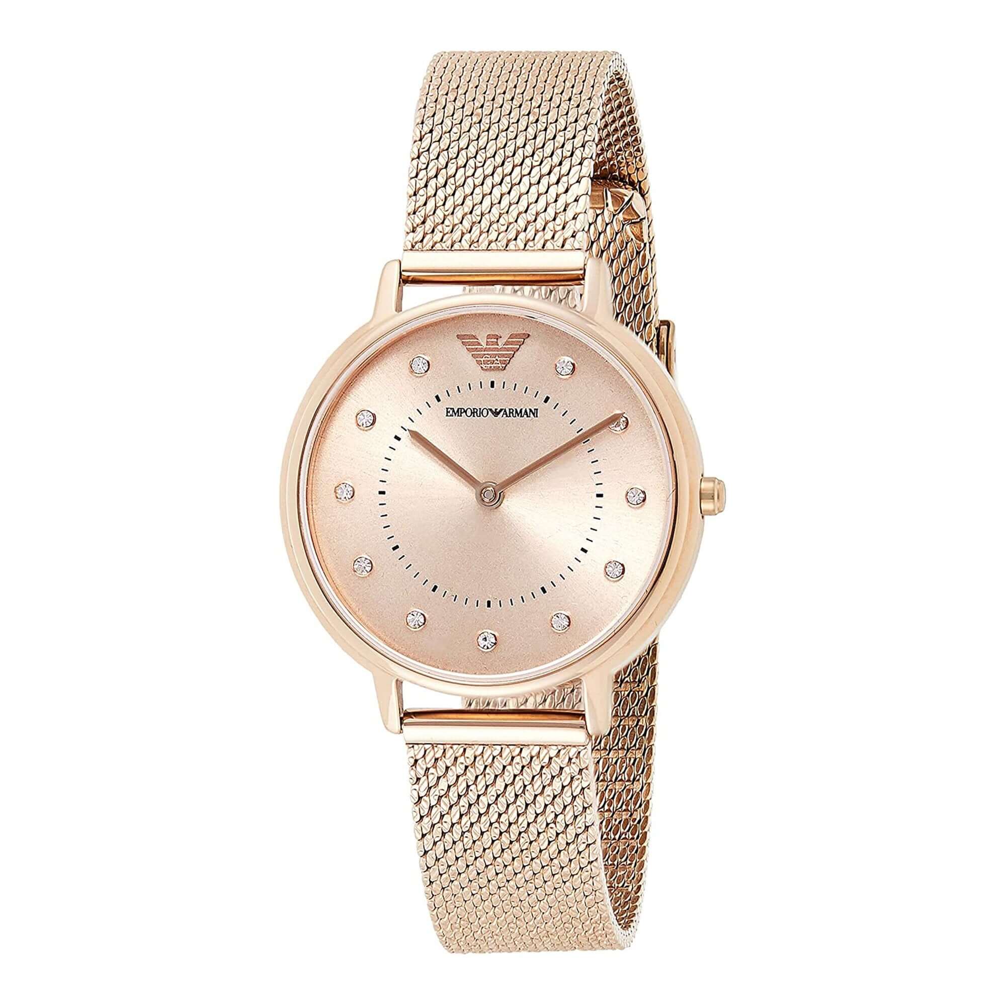 Emporio AR11129 Armani Pink Dial Ladies – WATCH ACES