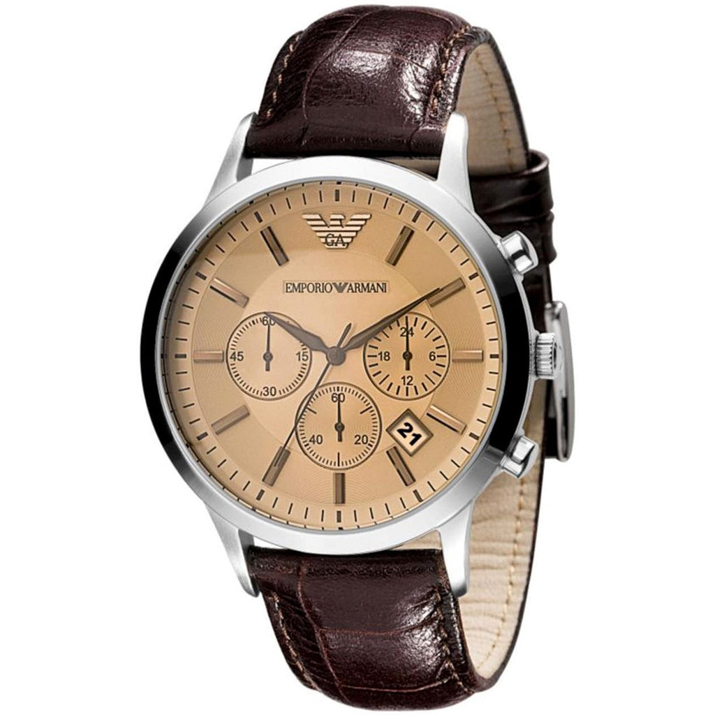 Emporio AR2433 Beige Dial Men's Watch