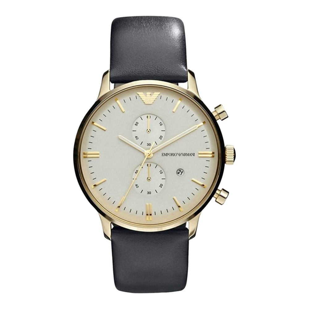 Emporio AR0386 Armani Leather Band Watch