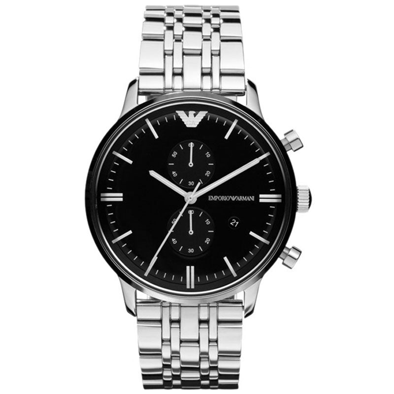 Emporio Armani AR0389 Black Dial Men's Watch