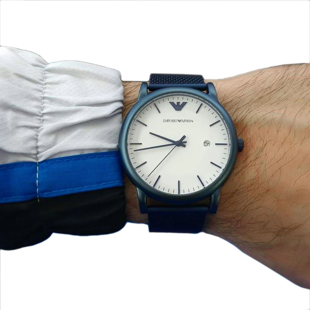 Emporio Armani AR11025 White Dial Men's Watch