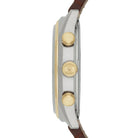 Emporio Armani AR11033 White Dial Brown Leather Chronograph Men's Watch