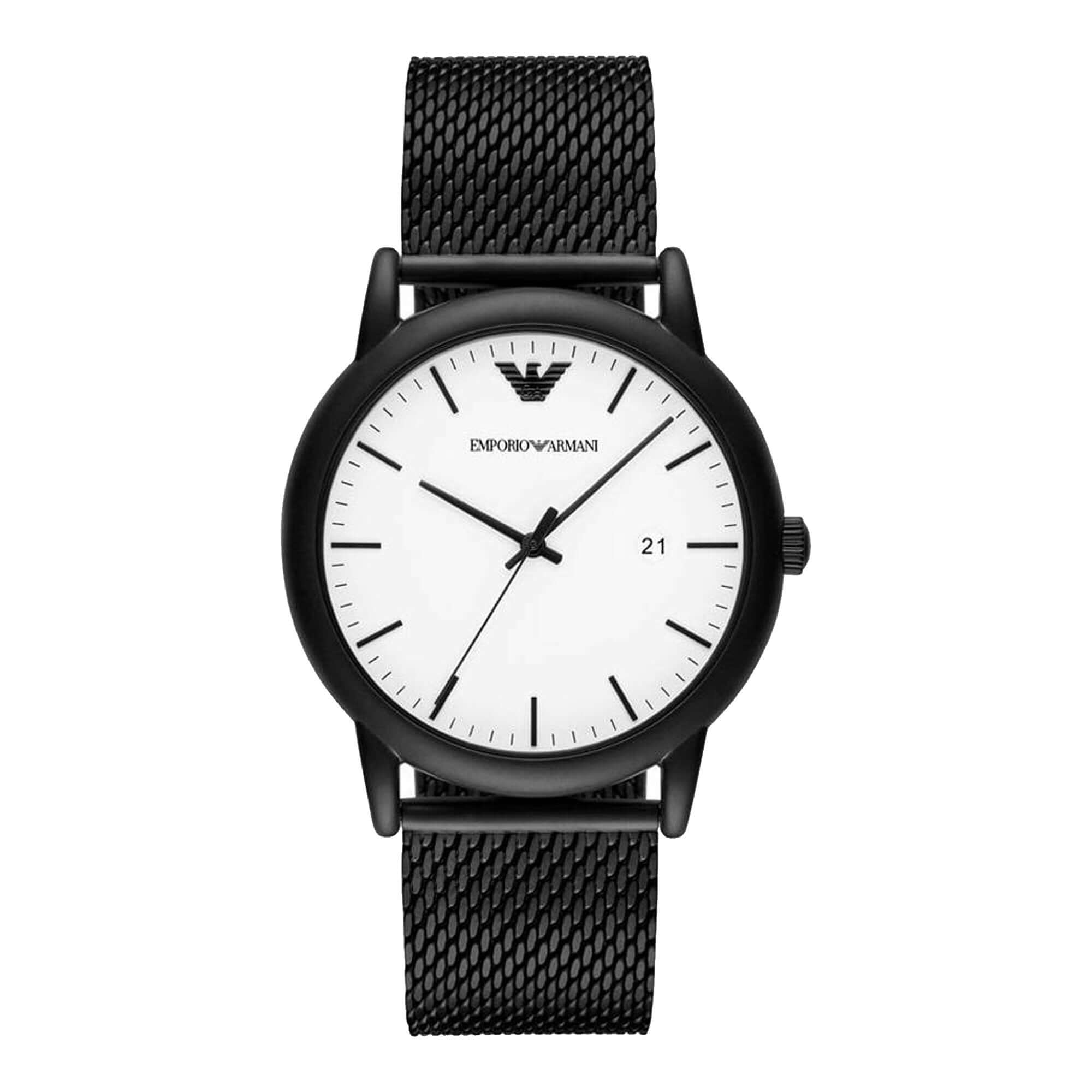 Emporio Armani AR11046 White Dial Men's Watch
