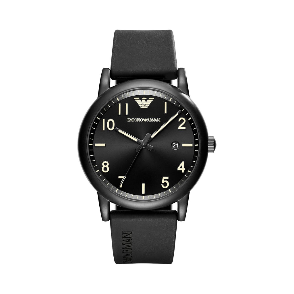 Emporio Armani AR11071 Black Rubber Quartz Men's Watch