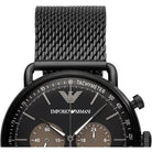Emporio Armani AR11142 Aviator Black Men's Watch