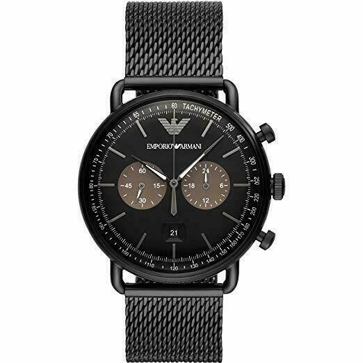 Emporio Armani AR11142 Aviator Black Men's Watch