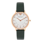 Emporio Armani AR11150 Green Leather Women's Watch