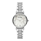 Emporio Armani AR11170 White Marble Dial Women's Watch