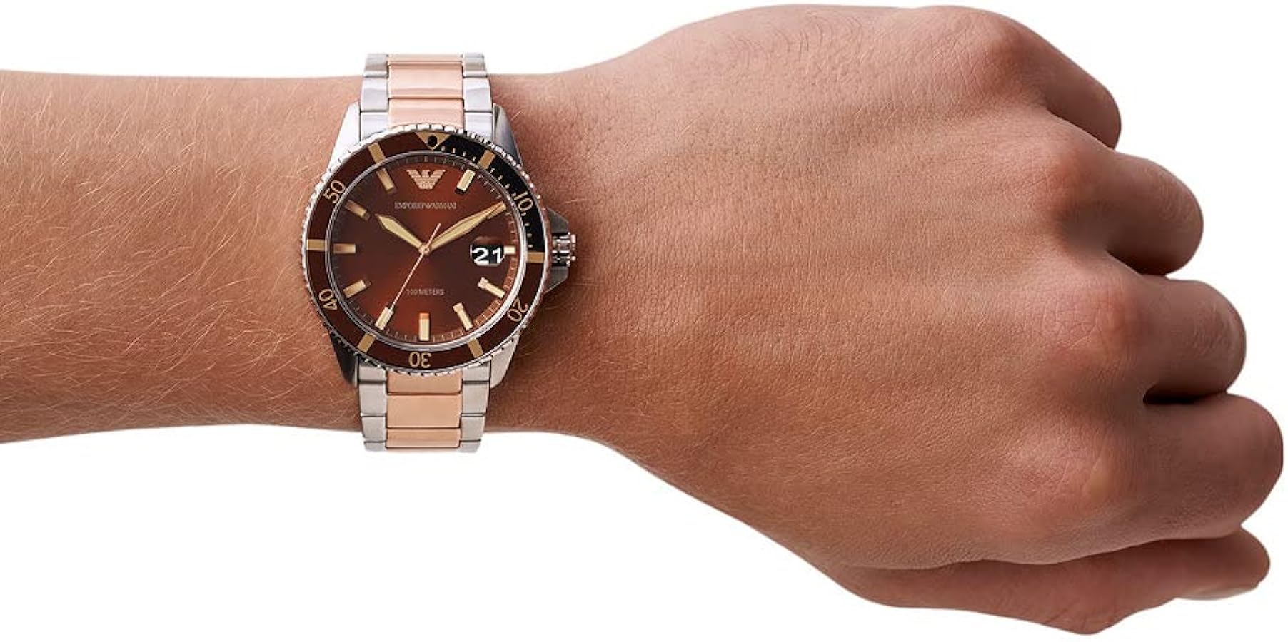 Emporio Armani AR11340 Brown Dial Men's Watch