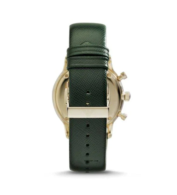 Emporio Armani AR1722 Green Leather Men's Watch